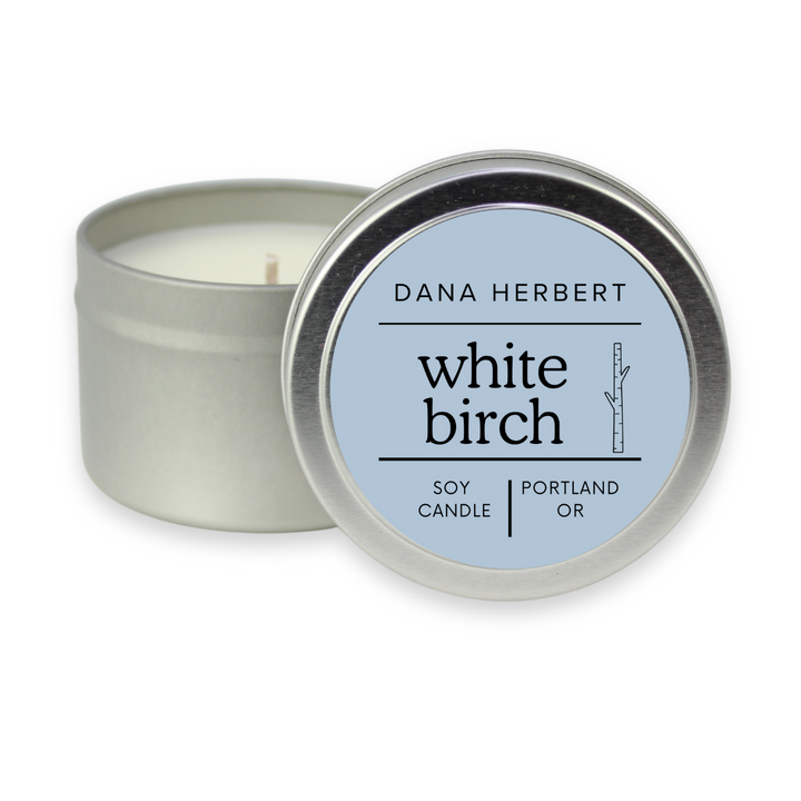 White Birch Soy Candle Tin | 4oz