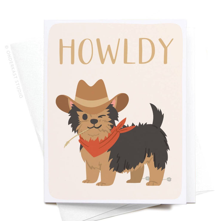 Blank Card "Howldy Dog"