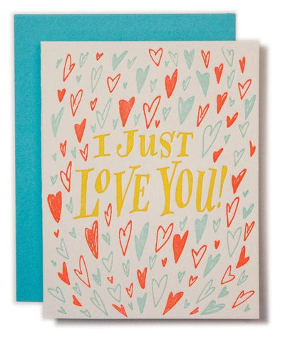 Love & Friendship Letterpress Card "Just Love"