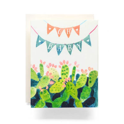 Baby Card "Cactus Pennant"