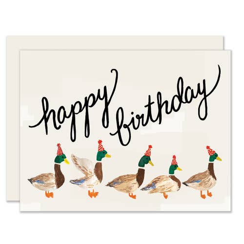 Birthday Card “Duck Parade”