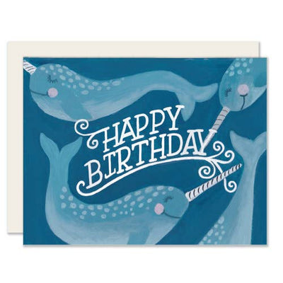 Birthday Card "Narwhals"