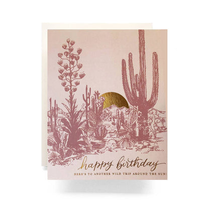 Birthday Card "Cactus Sunset"