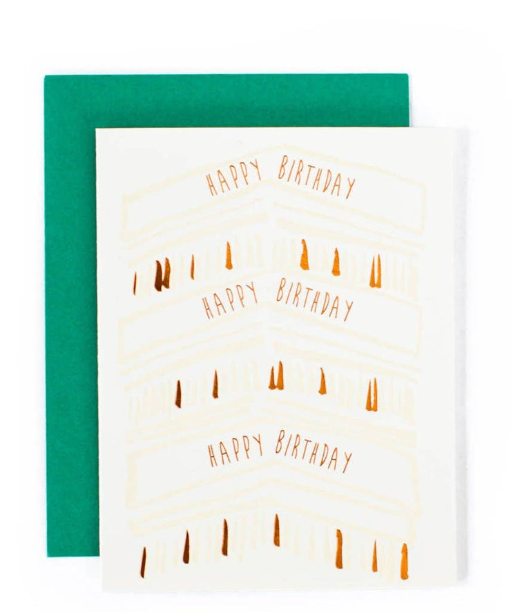 Birthday Letterpress Card "Tapestry"