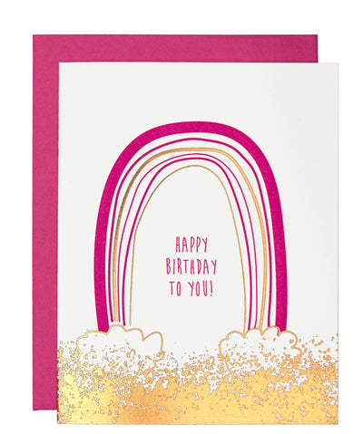 Birthday Letterpress Card "Rainbow"