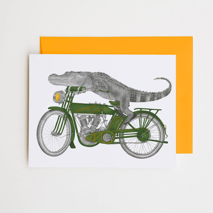 Blank Card "Charlie Bonaventure Alligator"