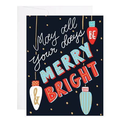 Christmas Card "Merry & Bright"