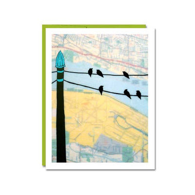 Blank Card "Portland Birds"