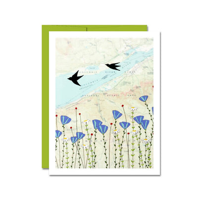 Blank Card "Columbia River"