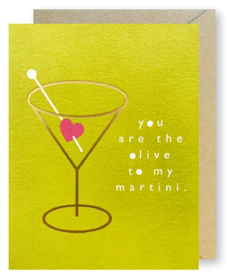 Love & Friendship Card "Olive Martini"