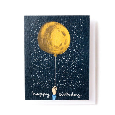 Birthday Card "Moon Balloon"