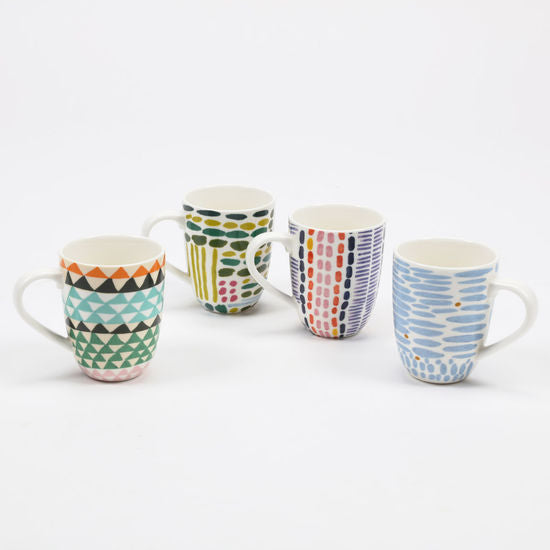 Porcelain Patterned Mugs