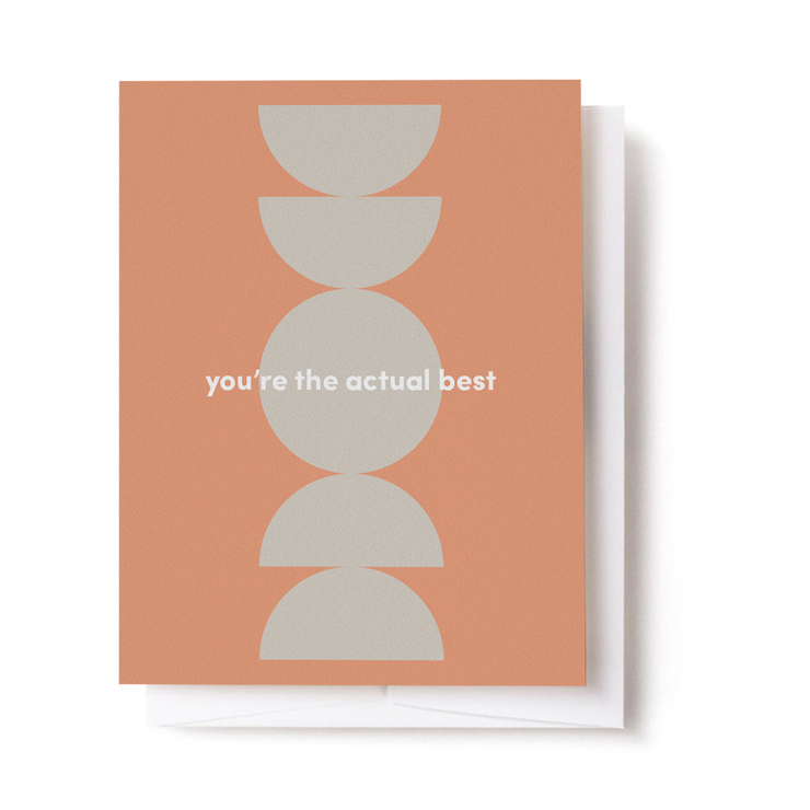Love & Friendship Card "Actual Best"