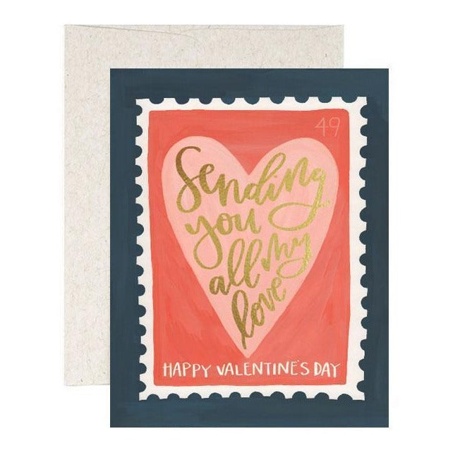 Valentine Card "Love Stamp"
