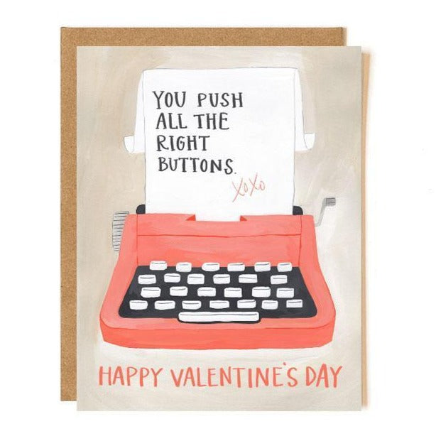 Valentine Card "Typewriter"