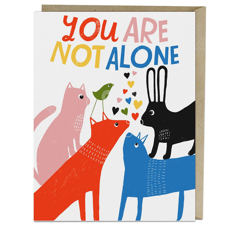 Sympathy Card x Lisa Congdon "Not Alone"