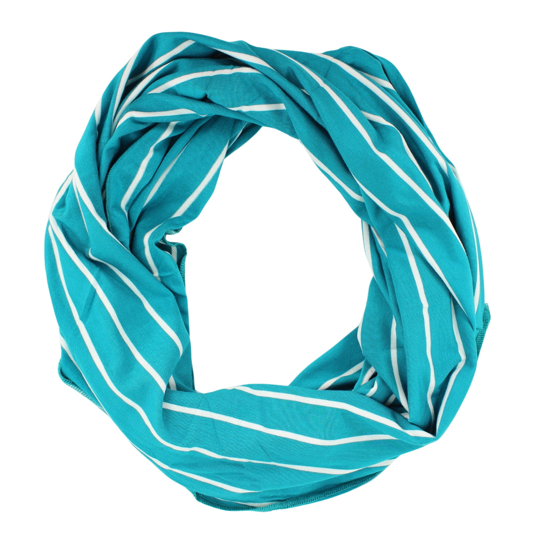 Bamboo Striped Infinity Scarf