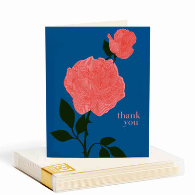 Boxed Thank You Cards "Garden Rose"