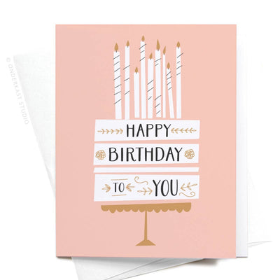 Birthday Card "Pink Cake"