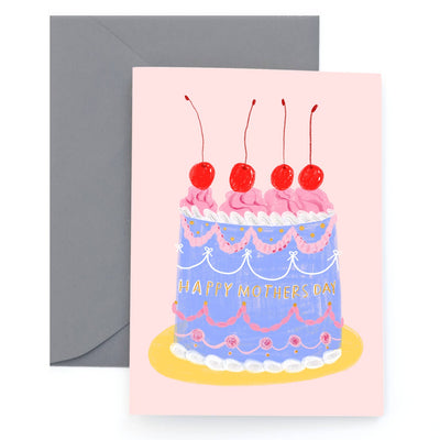 Mother's Day Card "Blue Cake"