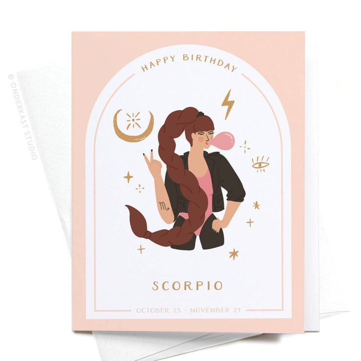 Birthday Card "Zodiac Scorpio"