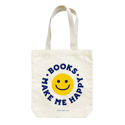 Tote Bag "Books Make Me Happy"