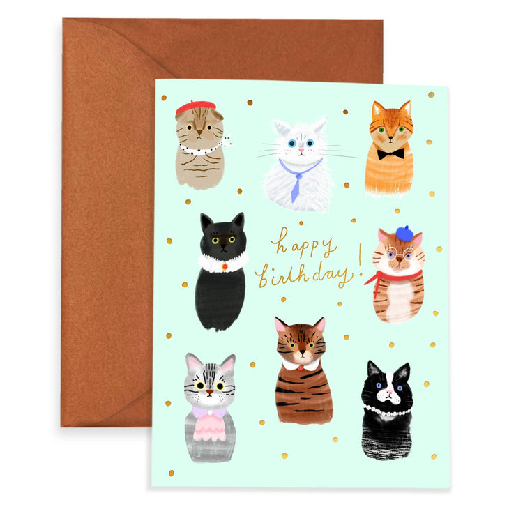 Birthday Card "Cat Party"