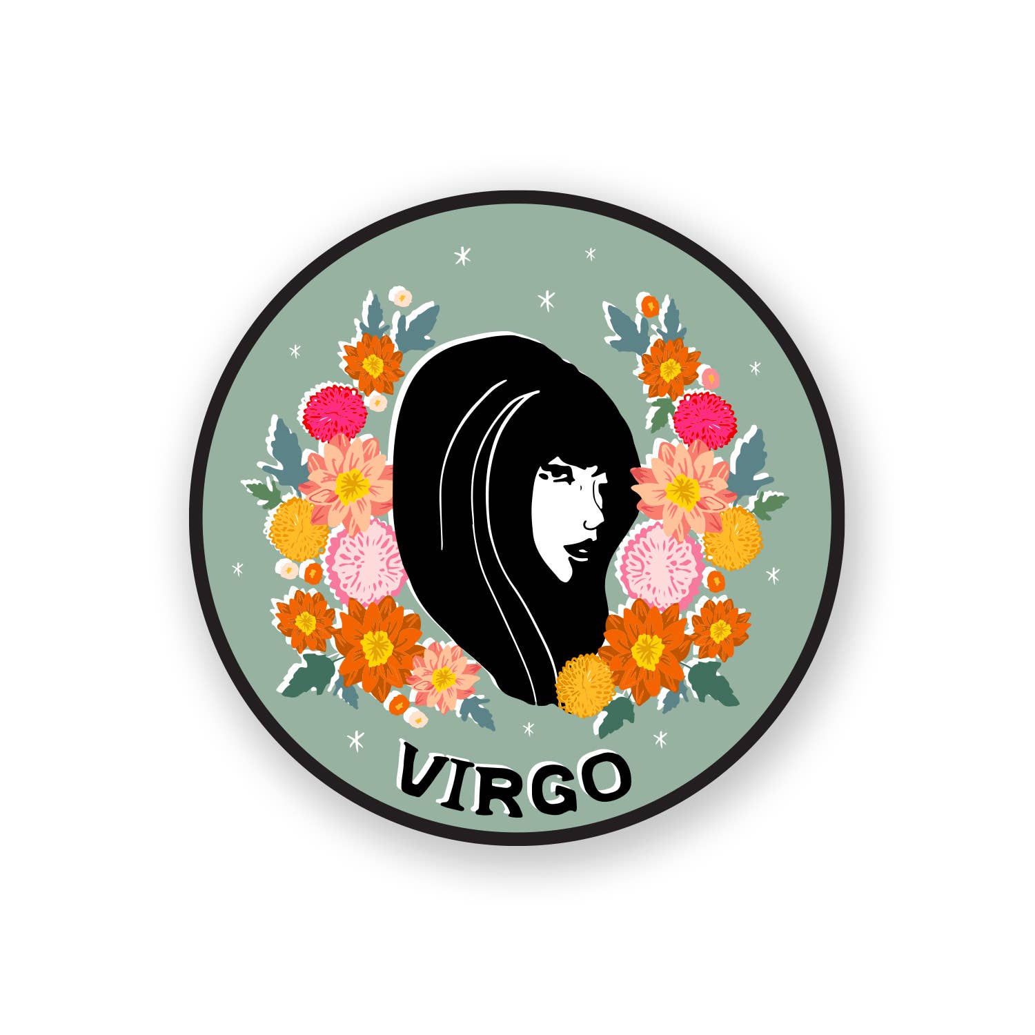 Zodiac Sticker: Virgo – Dana Herbert Accessories