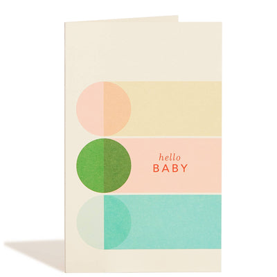 Baby Card "Geometric Hello"