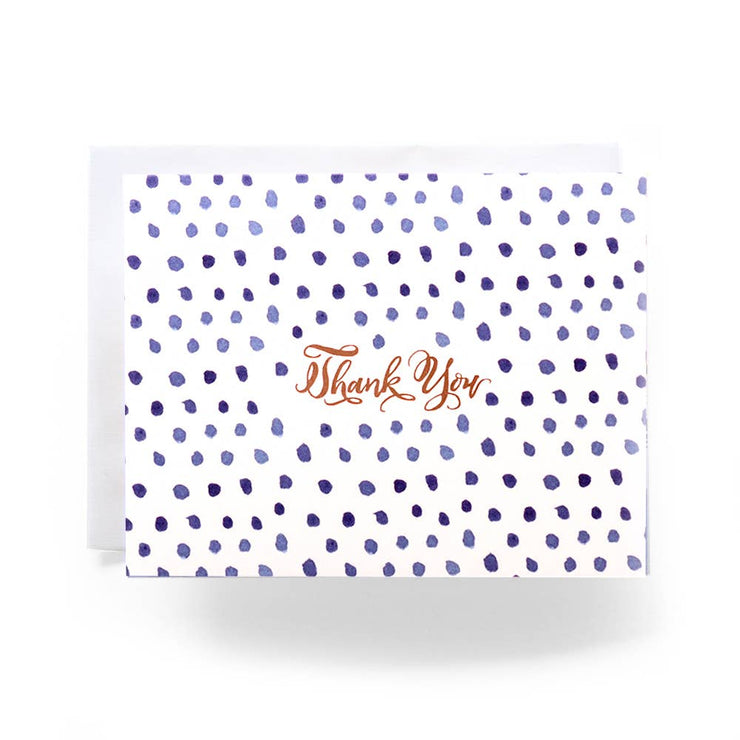 Boxed Thank You Cards "Blue Dot"