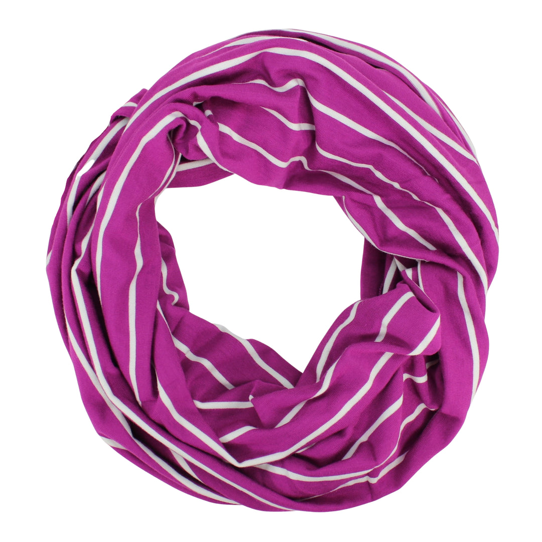 Bamboo Striped Infinity Scarf