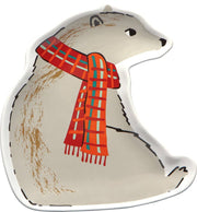 Ceramic Tray "Winter Polar Bear"