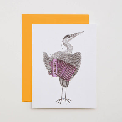 Blank Card "Bruce Balfour Great Blue Heron"