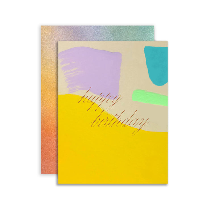 Birthday Card "Hand Painted Sunshine"