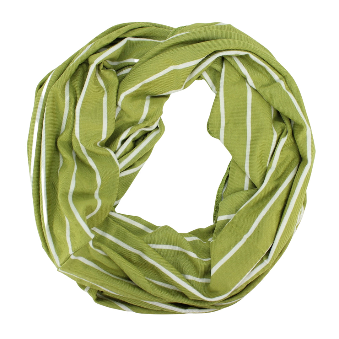 Bamboo Striped Infinity Scarf