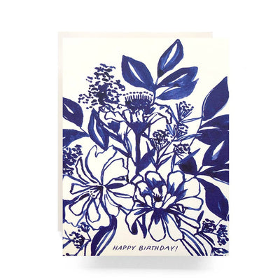 Birthday Card "Indigo Bouquet"