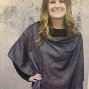 Gold Foil Heather Jersey Poncho