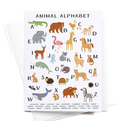 Baby Card "Animal Alphabet"