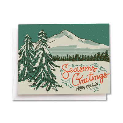 Holiday Card "Season's Greetings from Oregon"