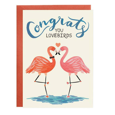 Wedding Card "Lovebirds"