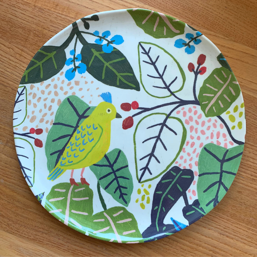 Melamine Bird Plates