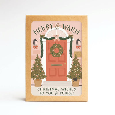 Boxed Christmas Cards "Merry & Warm"