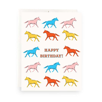 Birthday Card "Horses"