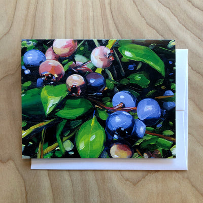 Blank Card "Blueberries"