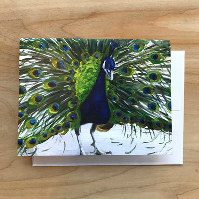 Blank Card "Peacock"