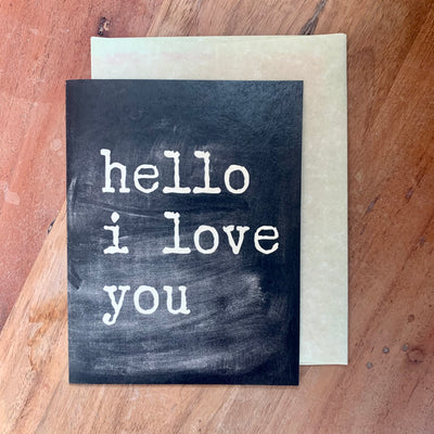 Valentine Card "Hello I Love You"
