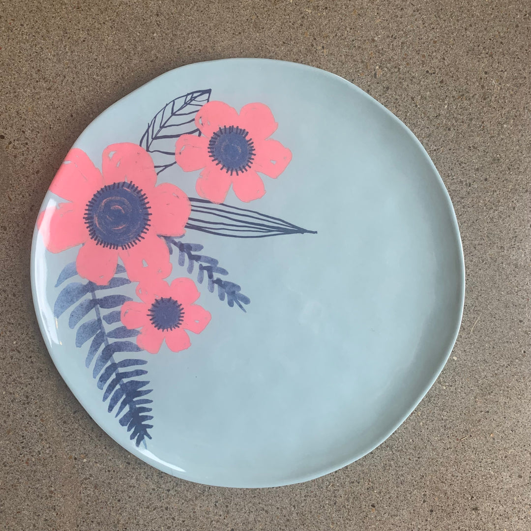 Melamine Floral Plates