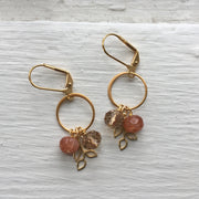 Gold Ring + Branch Cluster Earrings