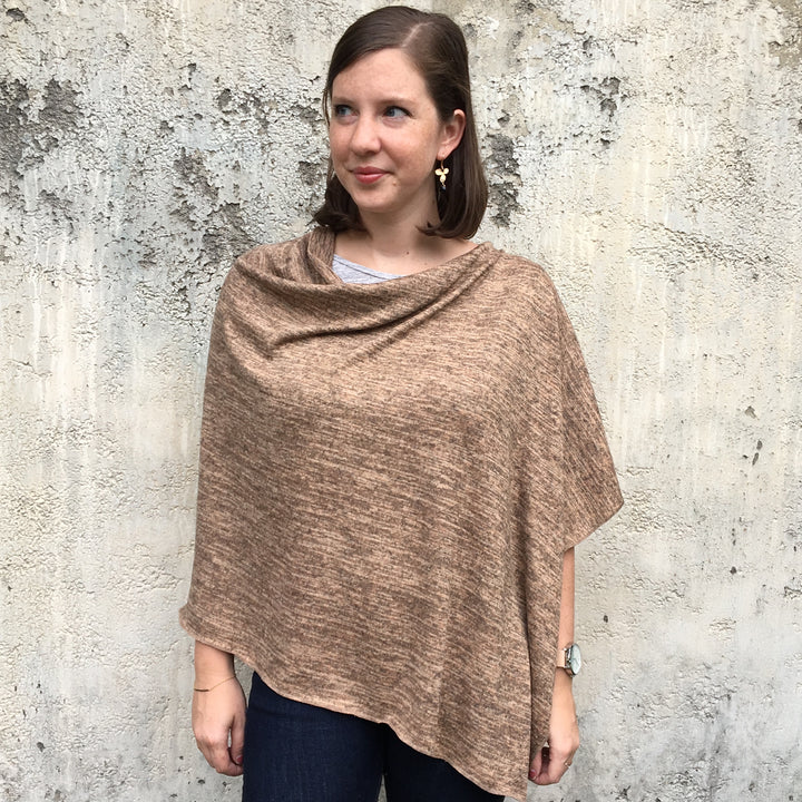 Heather Jersey Poncho