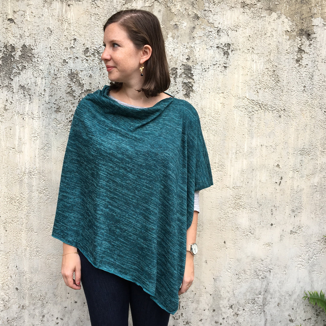 Heather Jersey Poncho